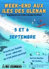 Affiche de l'évènement Week-end aux îles des Glenan