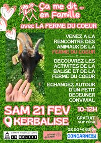 Affiche de l'évènement ça me dit... en famille - Ferme du cœur